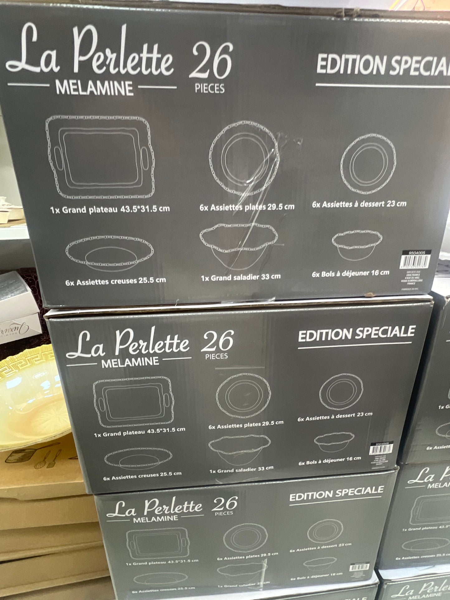 SERVICE 26 pcs Melaminé- modèle Boule design