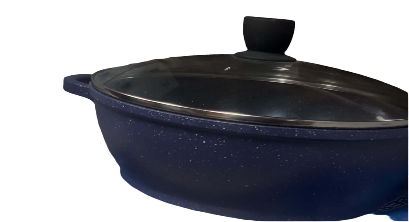 SAUTOIR PLATE 32 cm Bleu