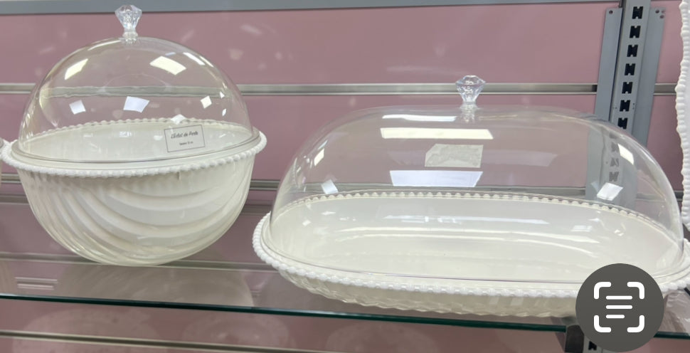 LOT DE 2 saladiers: 32 cm ROND+ 48 cm ovale