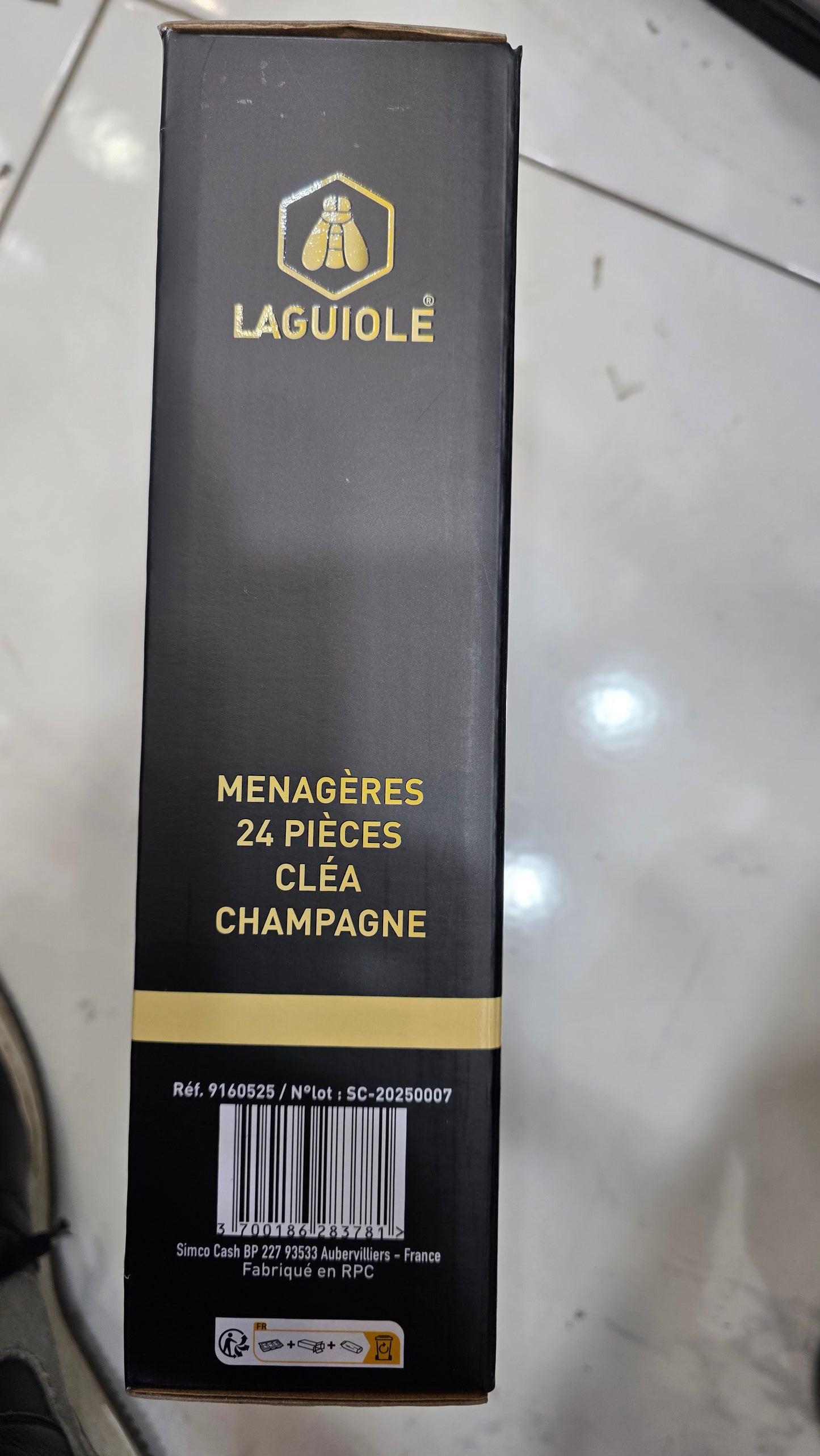 LA GUIOLE MENAGERE 24 PCS COULEUR CHAMPAGNE
