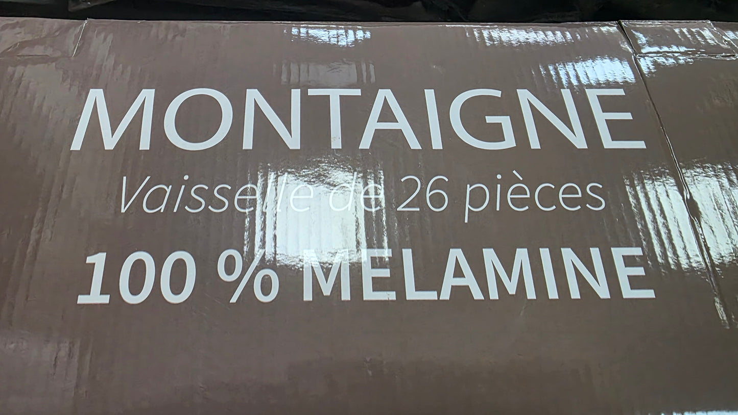 Service de Table en MELAMINE 26 pcs..Montaigne