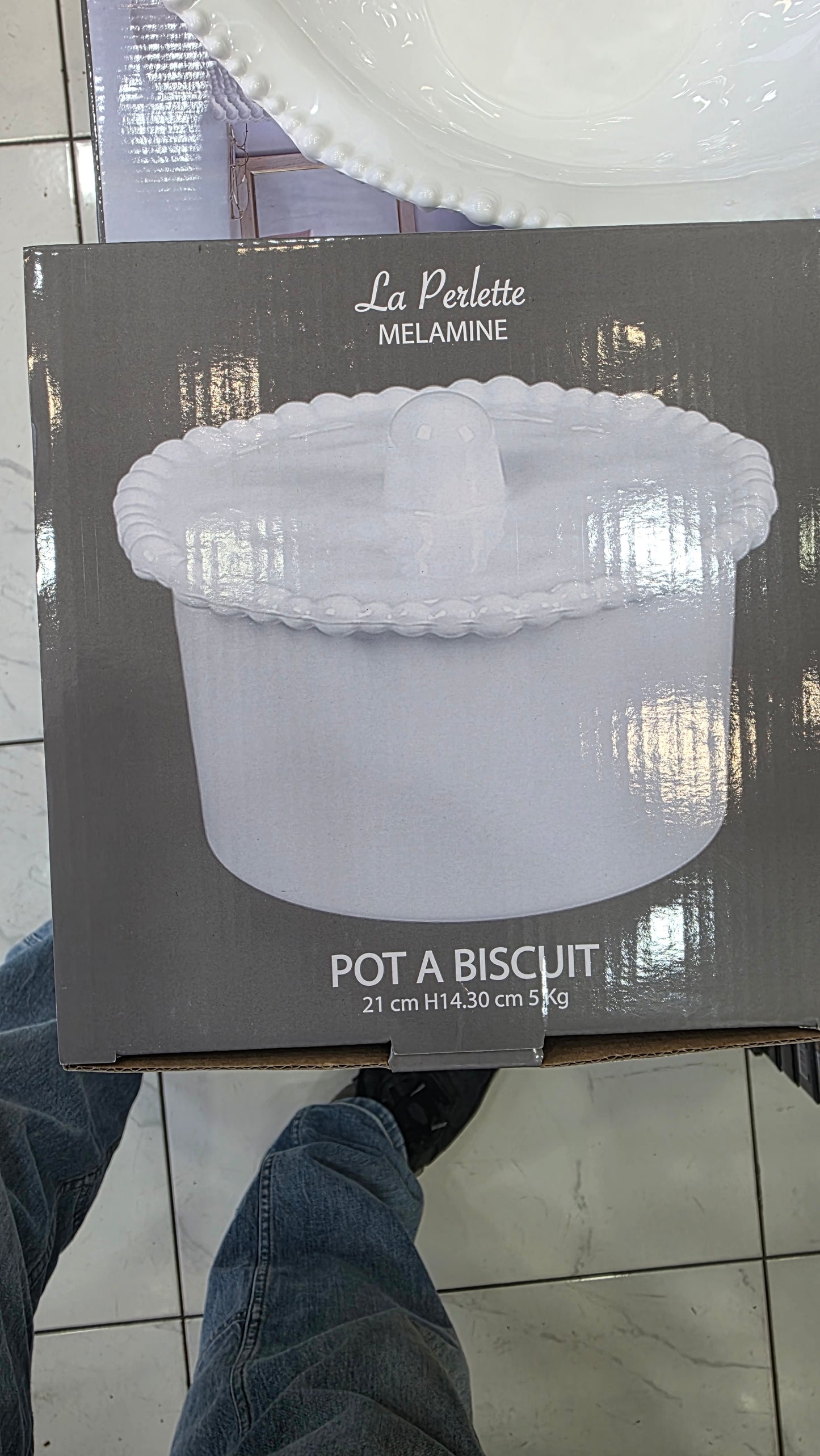 POT AU SUCRE ET A BISCUIT 21cm diamètre X 14 cm hauteur