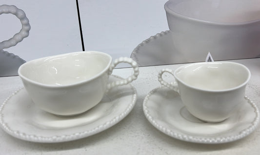 TASSE A CAFE BLANC MODEL PERLE.. PETITE TAILLE