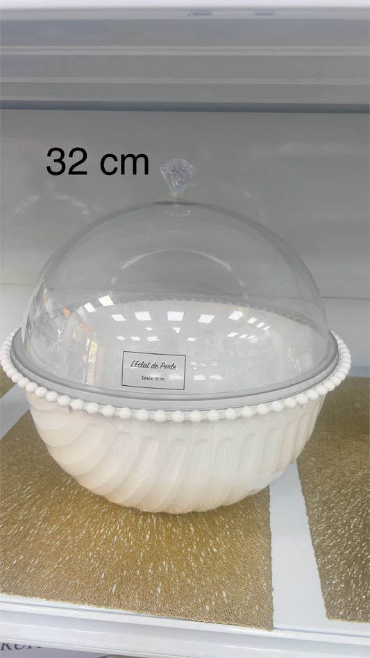 SALADIER 32 cm l'Eclat de perle en mélamine