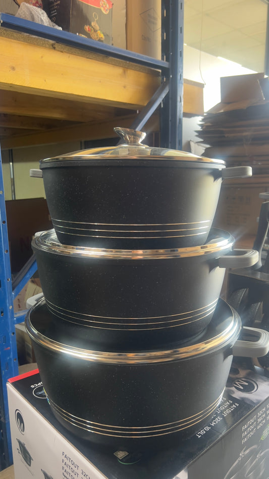SERIE 3 MARMITEs 32/36/40 cm
