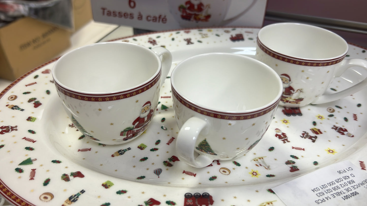 6 TASSE NOEL