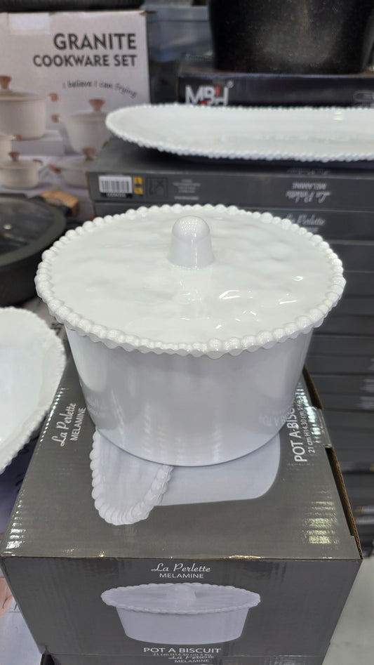 POT AU SUCRE ET A BISCUIT 21cm diamètre X 14 cm hauteur