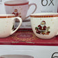 6 TASSES NOËL EN PORCELAINE HAUTE GAMME