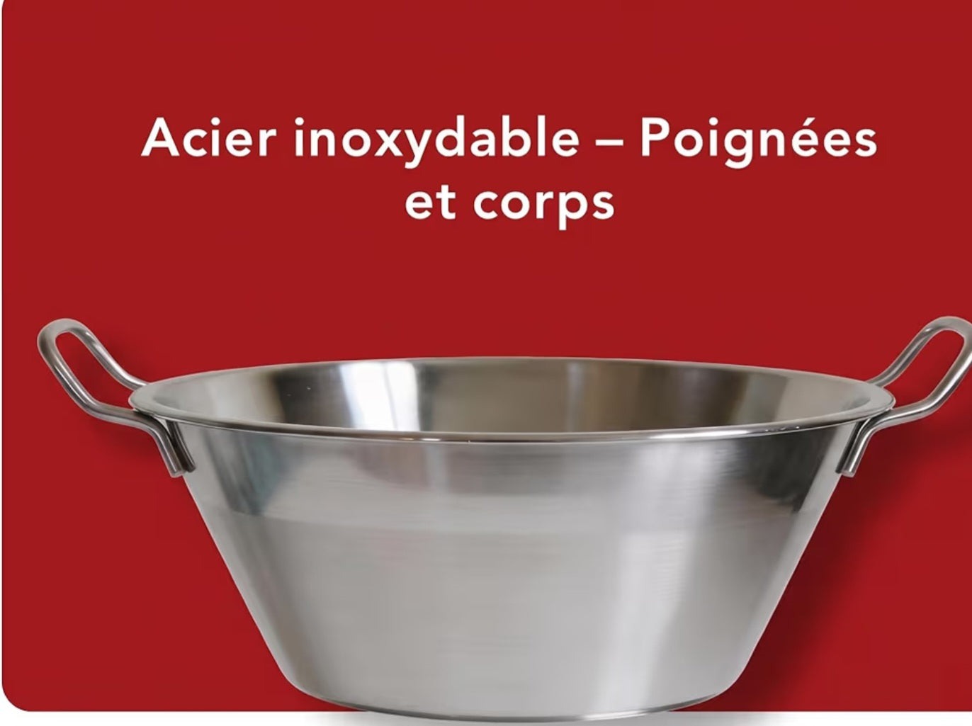 BASSINE CONFITURE INLX QUALITE LOURDE INDUCTION