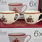 6 TASSES NOËL EN PORCELAINE HAUTE GAMME