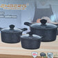 Serie de 3 marmites 28 cm/24cm/20 cm induction