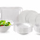 SERVICE DE TABLE EN MELAMINE 26 PCS : Orginal marque LA PERLETTE