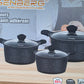 Serie de 3 marmites 28 cm/24cm/20 cm induction