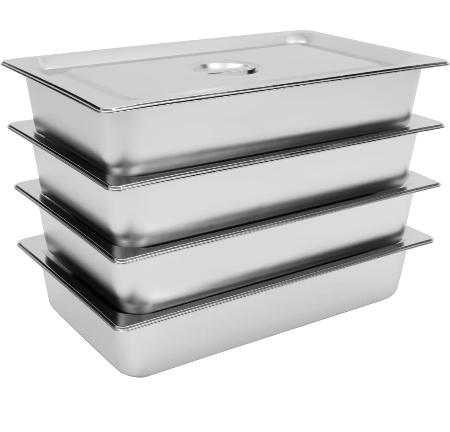 4 BACS GASTRONOMIQUE INOX 53x33x10 cm- PROMOTION