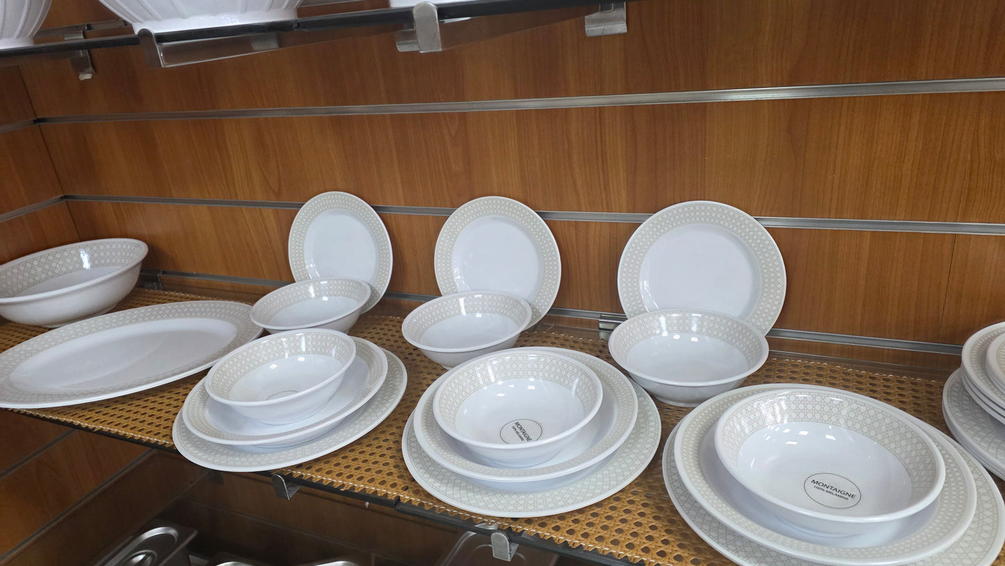 Service de Table en MELAMINE 26 pcs..Montaigne