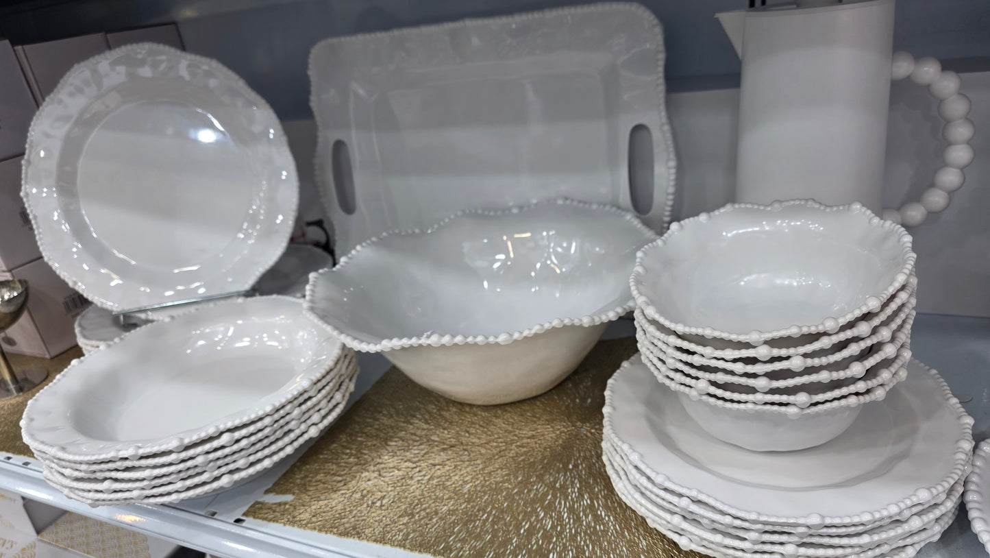 SERVICE DE TABLE EN MELAMINE 26 PCS : Orginal marque LA PERLETTE