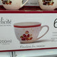 6 TASSES NOËL EN PORCELAINE HAUTE GAMME