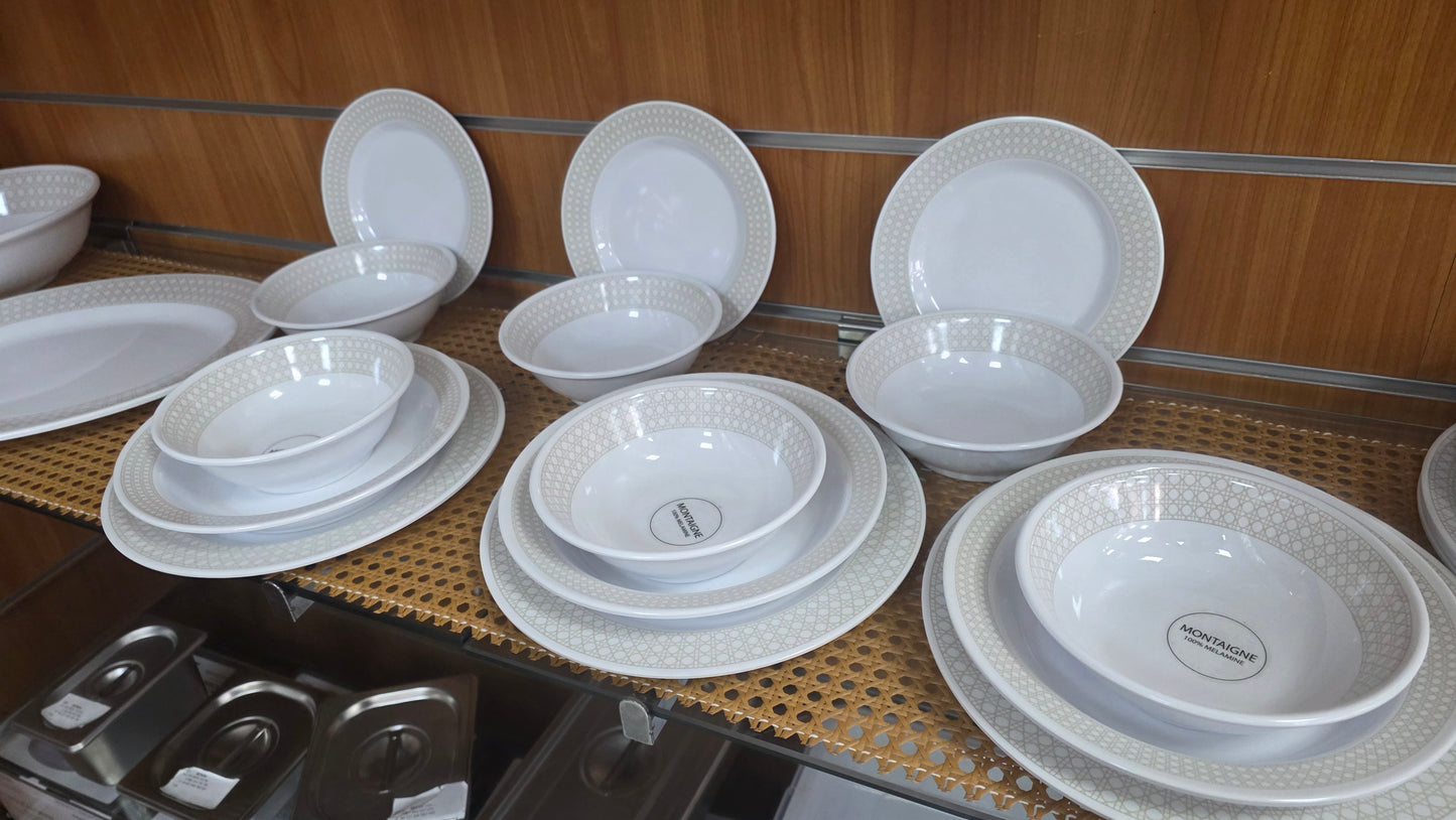 Service de Table en MELAMINE 26 pcs..Montaigne